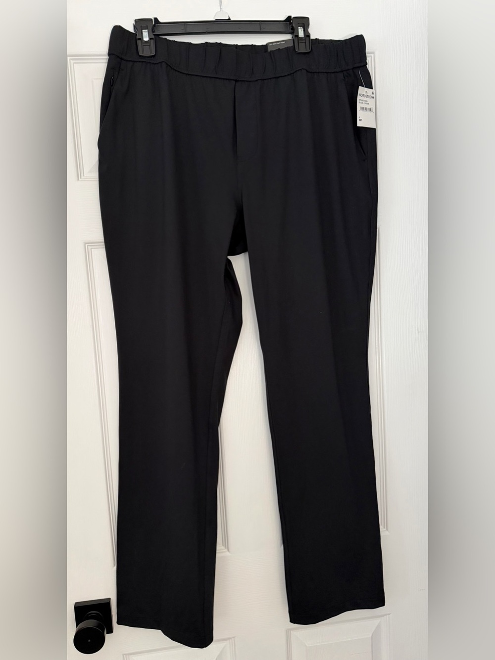 Zella Black Straight-Leg Pull-On Pants